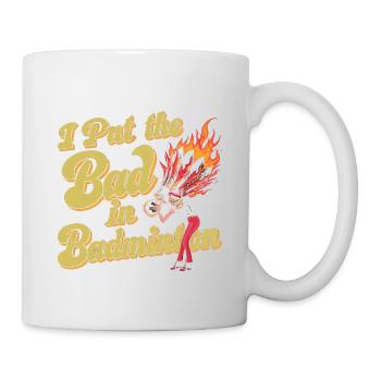 J’ai mis le mauvais dans le badminton 8 - Mug blanc - blanc - Droite