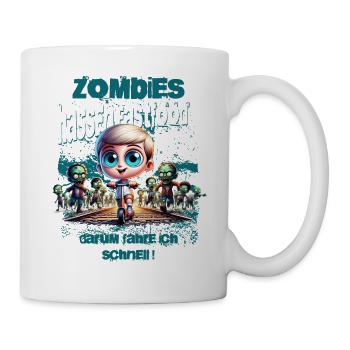 Les zombies détestent la restauration rapide - Mug blanc - blanc - Droite