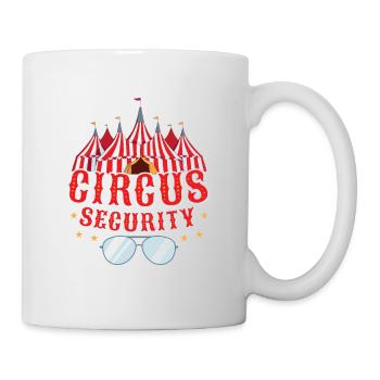 Fête costumée des numéros de sécurité de cirque - Mug blanc - blanc - Droite