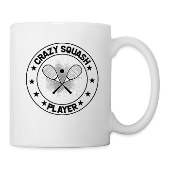Playing Squash Game Squash Sport - Crazy Squash Pl - Tasse - Weiß - Rechts