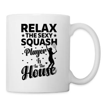 Détendez-vous Le joueur de squash sexy est là - Squash Play - Mug blanc - blanc - Droite