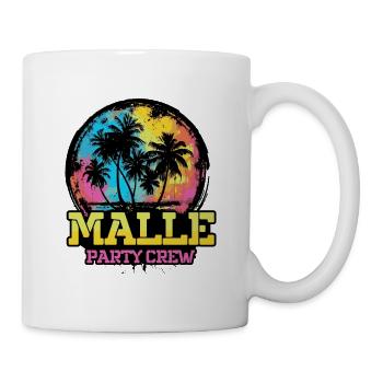 Malle Party Crew Team - Tasse - Weiß - Rechts