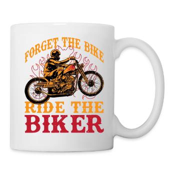 Oublie ta balade à moto avec moi moto - Mug blanc - blanc - Droite