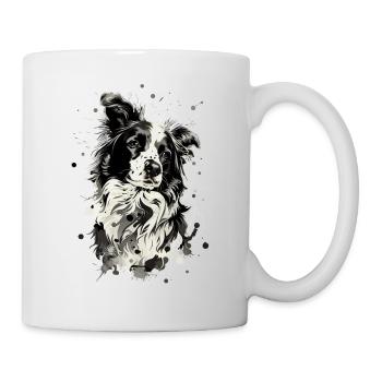 Border Collie Schäferhund | Hütehund - Tasse - Weiß - Rechts