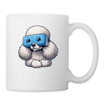 Poodle VR Gamers : Explorateurs de mondes virtuels - Mug blanc - blanc - Droite