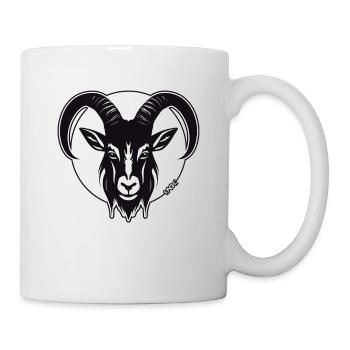 Die Schatten Ziege, ein Ziegenbock - Tasse - Weiß - Rechts
