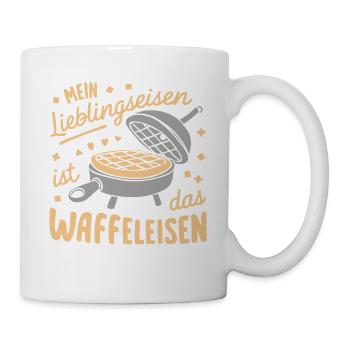 Funny pun waffles baking food - Mug - white - Right