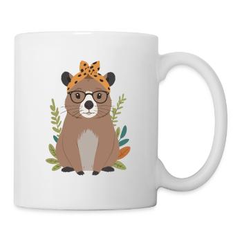 Funny Capymama Capybara Mom - Mug - white - Right