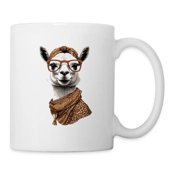 Llama Alpaca Funny Mom Design Love - Mug - white - Right