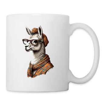 Funny Llama Alpaca Mother Design Lovers - Mug - white - Right