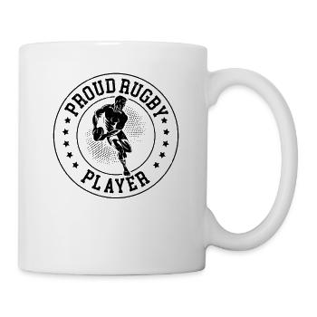 Proud Rugby Player - Mug - white - Right