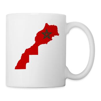 map of Morocco, map of the kingdom of Morocco moro - Mug blanc - blanc - Droite