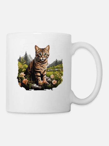 Tabby Kätzchen Tabby Katze - Tasse - Weiß