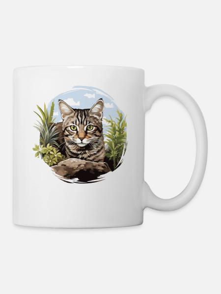 Tabby Kätzchen Tabby Katze - Tasse - Weiß