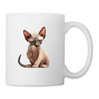 Sphynx Kätzchen Sphynx Katze - Tasse - Weiß - Rechts