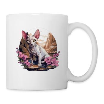 Sphynx Kätzchen Sphynx Katze - Tasse - Weiß - Rechts