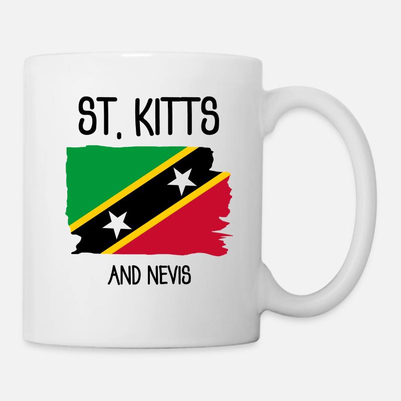 Saint-Kitts-et-Nevis - Caraïbes - Antilles - Mug blanc - blanc