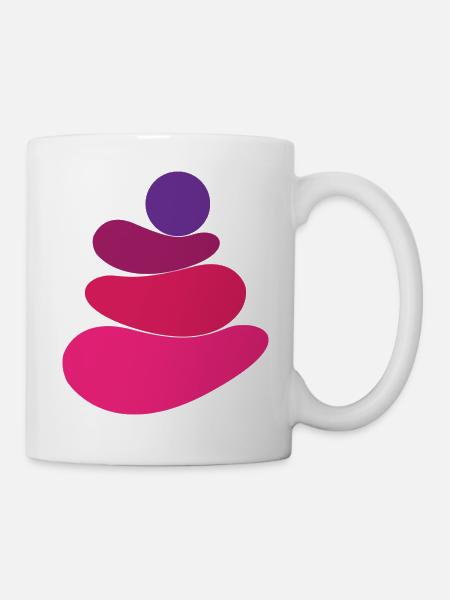 Pink stone/rock logo - Mug - white