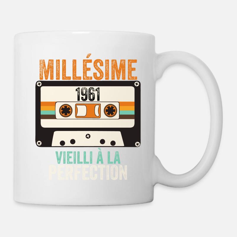 Millésime 1961 vieilli à la perfection - Mug blanc - blanc