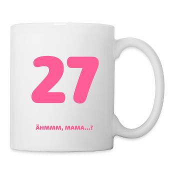 Endlich 27 Ich Kann Alles Ich Weiß Alles - Tasse - Weiß - Rechts