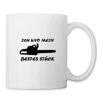 Me and My Best Piece Chainsaw Funny Funny - Mug - white - Right