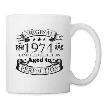 1974 Vintage Anniversaire Millésime 1974 - Mug blanc - blanc - Droite