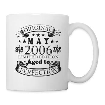 Anniversaire 2006 Mai 2006 Millésime 2006 Légende 06 - Mug blanc - blanc - Droite