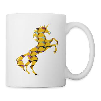 Space Tacos Einhorn T-Shirt Galaxy Tacos Magisch - Tasse - Weiß - Rechts