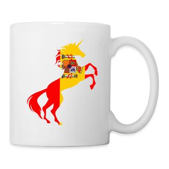 Licorne Espagne Drapeau Chemise Licorne Magique Espagnole - Mug blanc - blanc - Droite