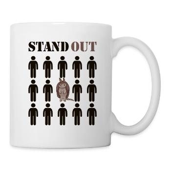 Stand Out Pink Fairy Cingulata Chlamyphoridae - Mug - white - Right