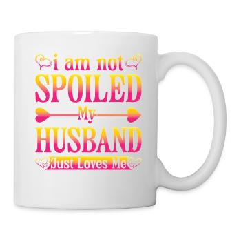 Je ne suis pas gâtée, mon mari m’aime juste 9 - Mug blanc - blanc - Droite