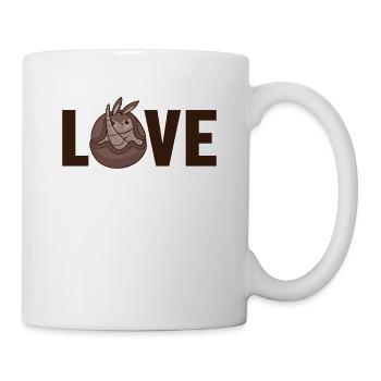 Armadillo Love Pink Fairy Chlamyphoridae - Mug - white - Right