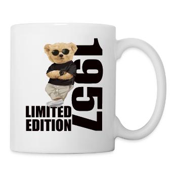 Édition limitée 1957 ours ours anniversaire 1957 - Mug blanc - blanc - Droite