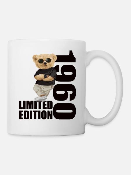 Limited Edition 1960 Bär Bären Geburtstag 1960 - Tasse - Weiß