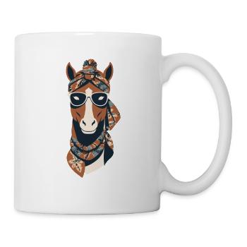 Maman Cheval Cheval Amant Mère Cheval Fille - Mug blanc - blanc - Droite