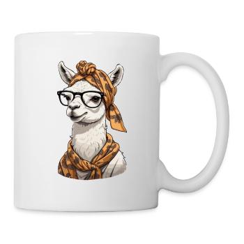 Llama Alpaca Funny Mom Design Love - Mug - white - Right