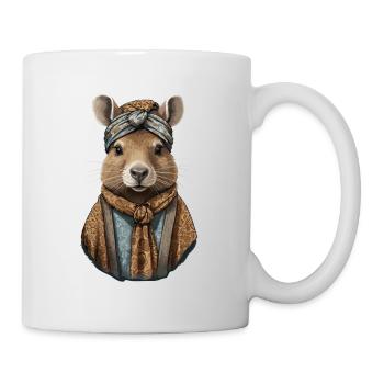 Drôle Capymama Capybara Mère Design - Mug blanc - blanc - Droite