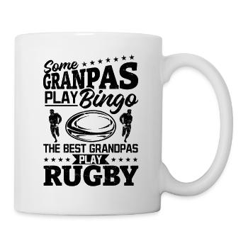 Some grandpas play bingo the best grandpas play Ru - Mug - white - Right