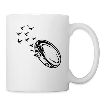 Rugby ball Rugby - Mug - white - Right