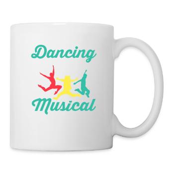 Dancing Through Life, One Muiscal At A Time Singin - Mug - white - Right