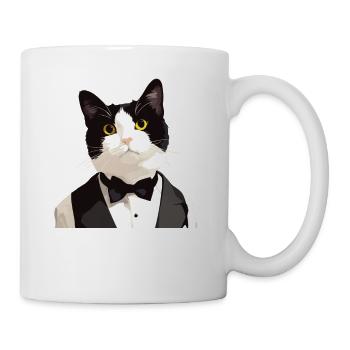 Tuxedo Chaton Tuxedo Cat - Mug blanc - blanc - Droite