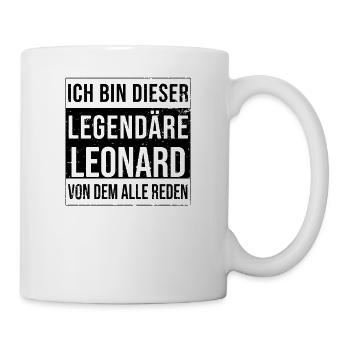Ich bin dieser legendäre für Leonard - Tasse - Weiß - Rechts
