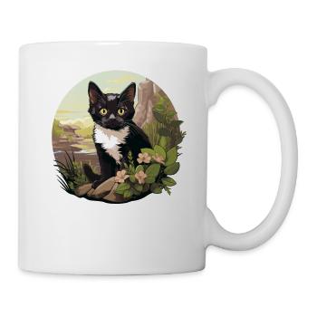 Tuxedo Chaton Tuxedo Cat - Mug blanc - blanc - Droite