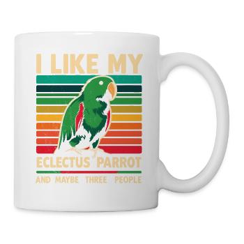 Funny Eclectus Parrot Saying Bird Owner Pet - Mug - white - Right