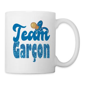 Team Garçon | Baby Shower Garçon - Mug blanc - blanc - Droite