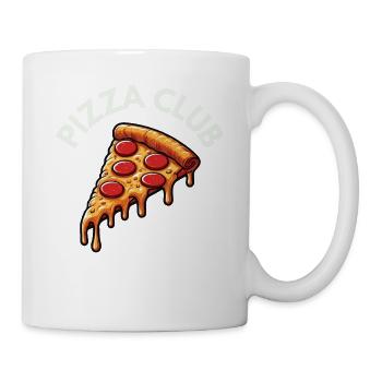 Pizza Club funny cheese pizza for fast food lover - Mug - white - Right