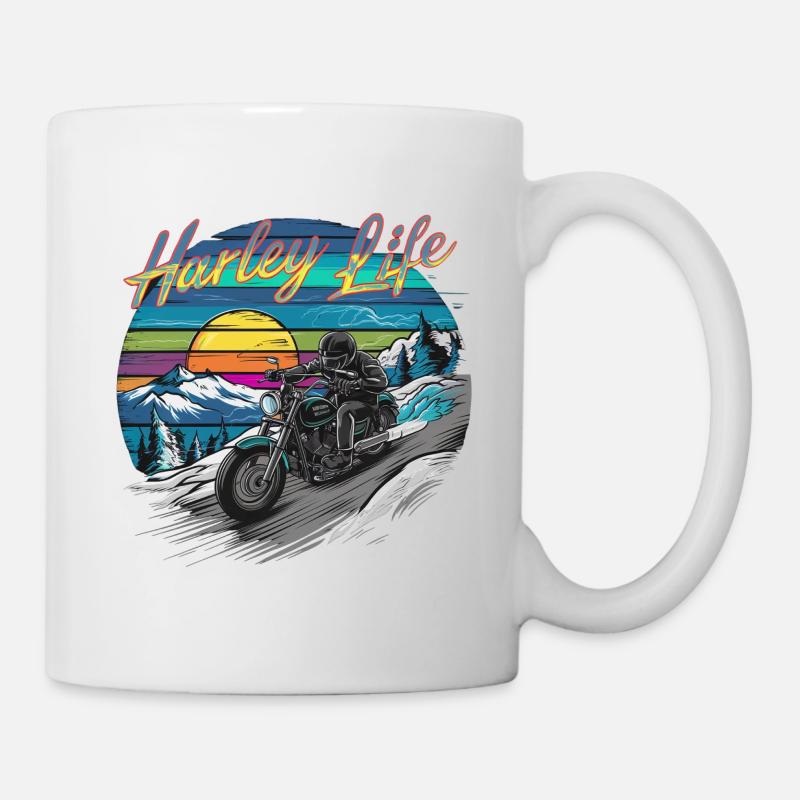ADVENTURE-MOTORRÄDER - Tasse - Weiß