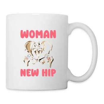 Never Underestimate A Woman With A New Hip Bionic - Mug - white - Right