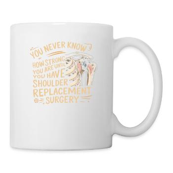 Bionic Shoulder Replacement Surgery Joint Recovery - Mug - white - Right