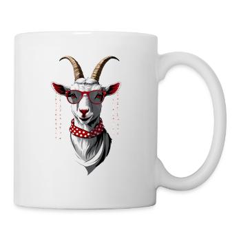 Drôle de maman chèvre parfaite pour la fête des mères - Mug blanc - blanc - Droite